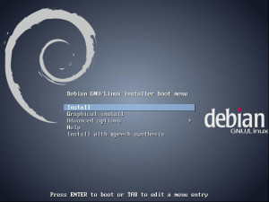 Debian GNU/Linux installer boot menu